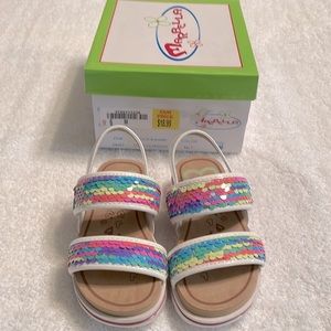 Toddler girl colorful sandals